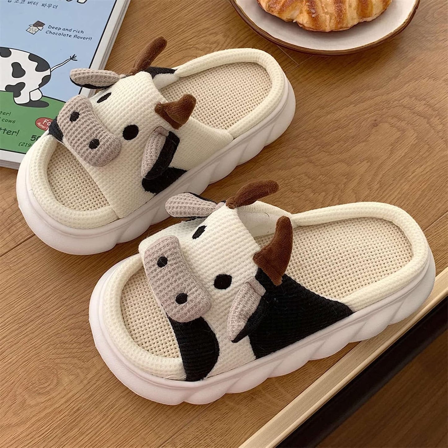 Pantuflas de vaquita
