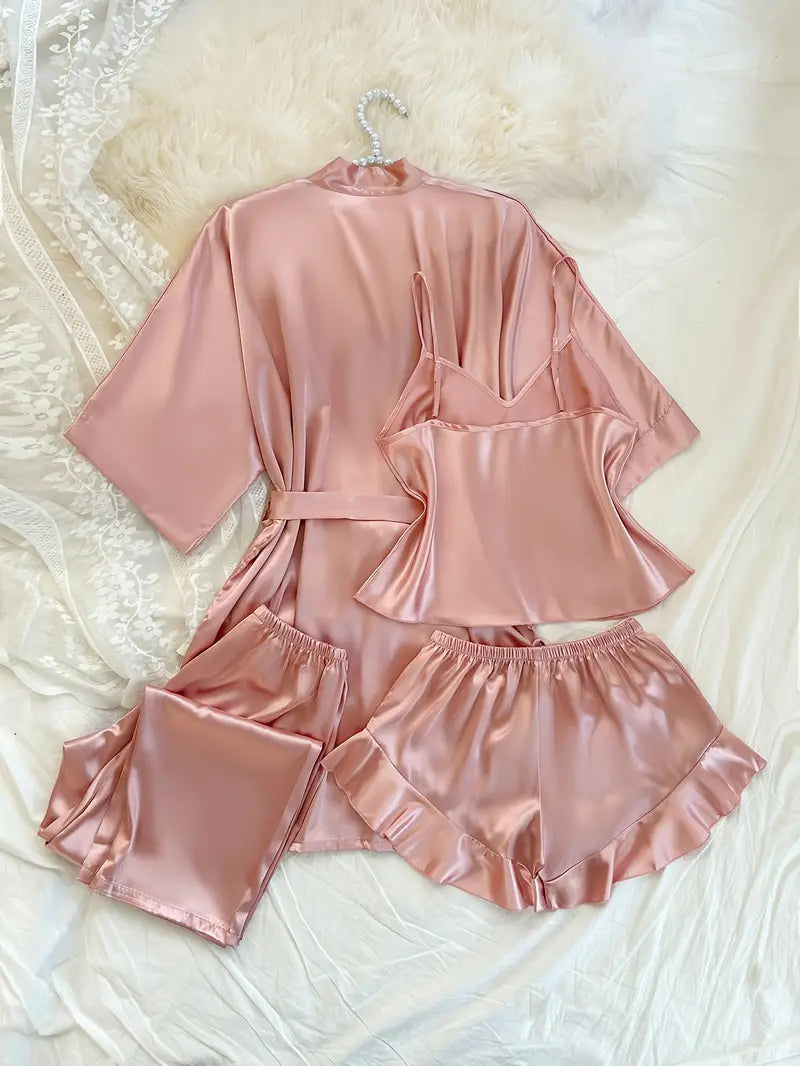 Set Premium de Satín 4 Piezas