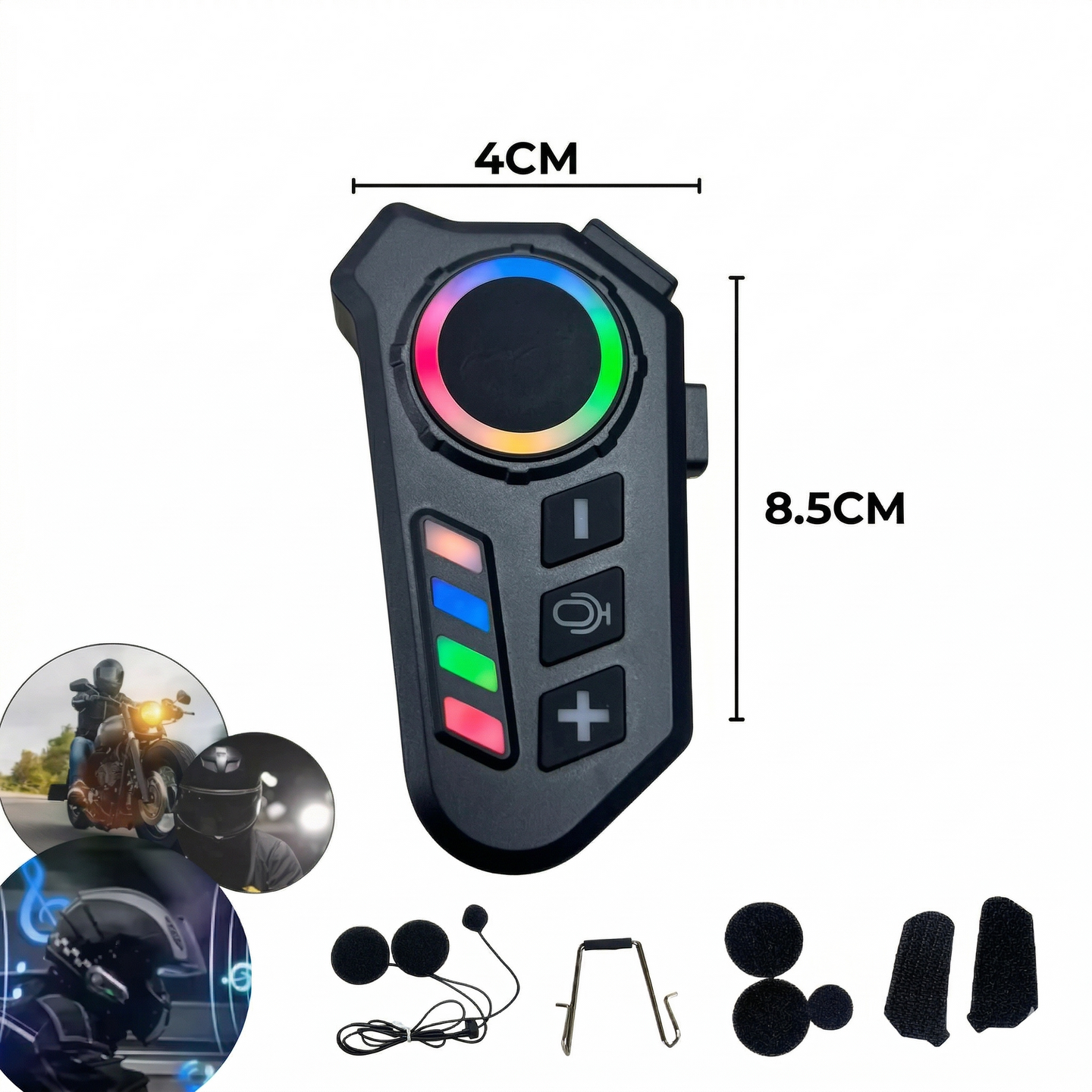 Combo intercomunicador + luces led